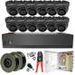 Sony Starlight 2MP 3.6mm Fixed Ball Dome 12 Camera System