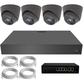 4K AI VIDEO METADATA 4 CAMERA IP CCTV KIT EXTERNAL POE