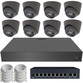 4K AI VIDEO METADATA 8 CAMERA CCTV KIT EXTERNAL POE