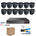 4MP AI Dual Light 12 CAMERA IP CCTV KIT